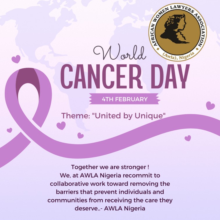 AWLA Nigeria Recommits to Collaborative Work on World Cancer Day 2025: ‘Together We are Stronger’